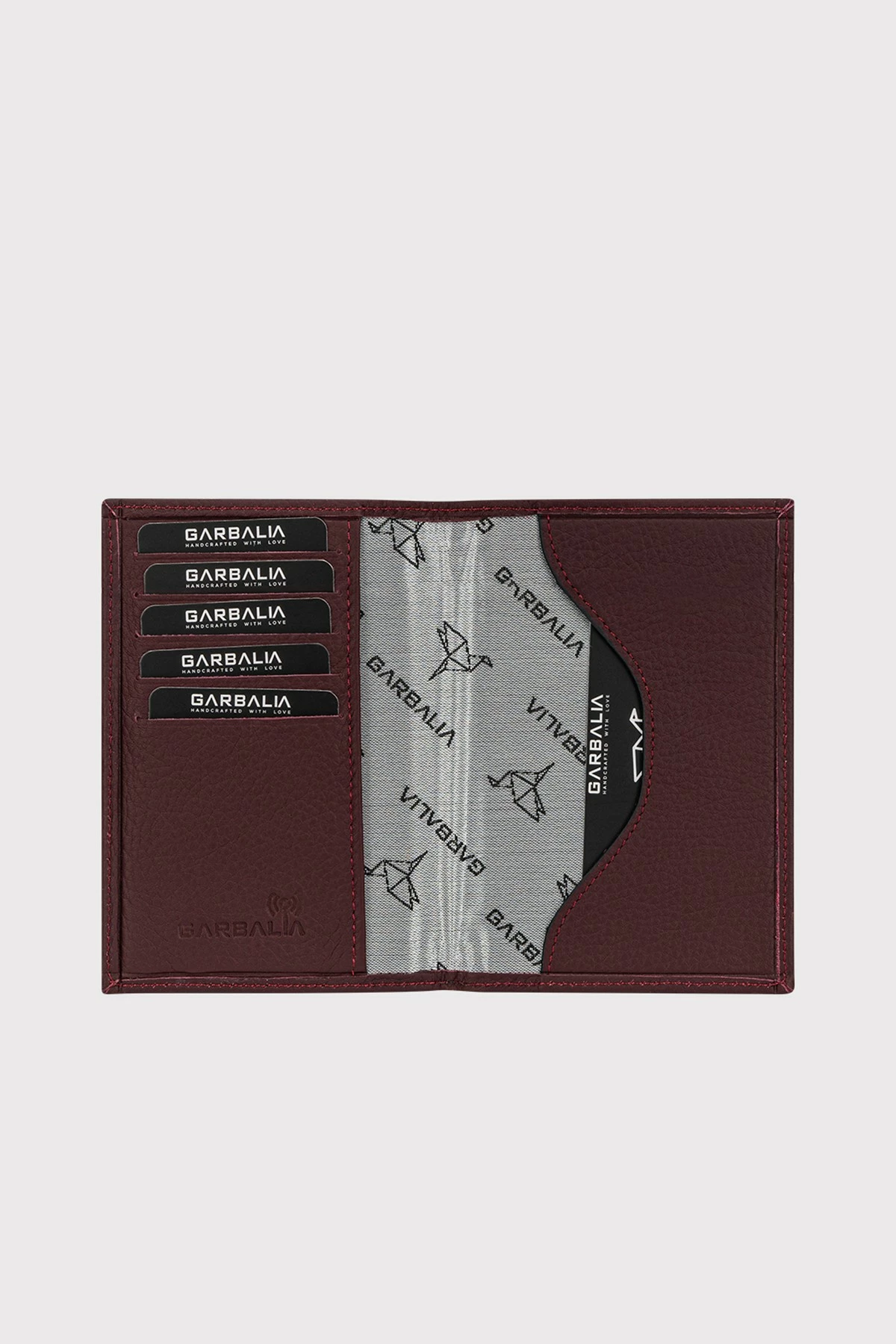 Portofol unisex, lëkurë natyrale, ngjyrë burgundy, Zoozie Bags