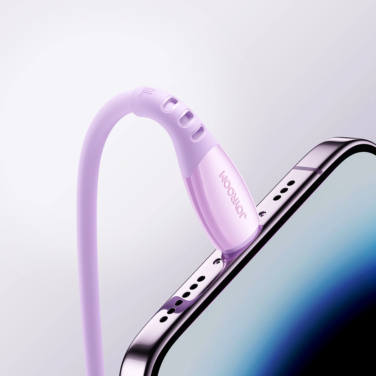 Kabllo USB-C në USB-C Joyroom S-A59 Vibrant Series 60W 1.2m, vjollcë