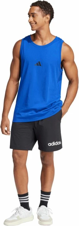 Maicë pa mëngë për meshkuj adidas Essentials Small Logo Tank JE8978, e kaltër
