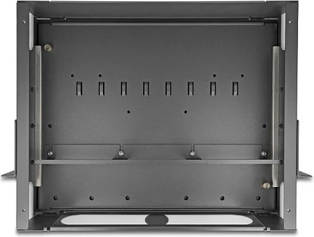 Panel patch fiber optik DeLOCK 19", 2U, me dritare shikimi, pa pajisje, gri e errët