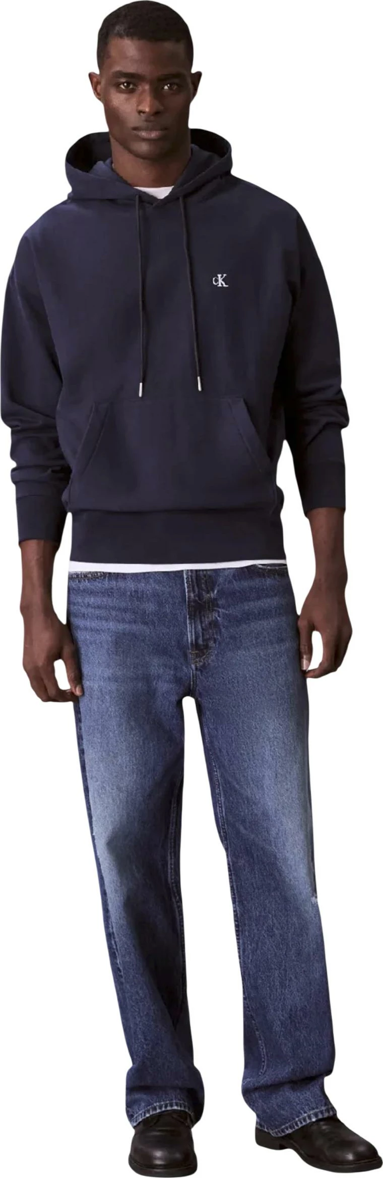 Duks për meshkuj Calvin Klein Jeans PREMIUM TERRY MONOGR LV04RC278G, blu e errët [Madhësia: XXL]