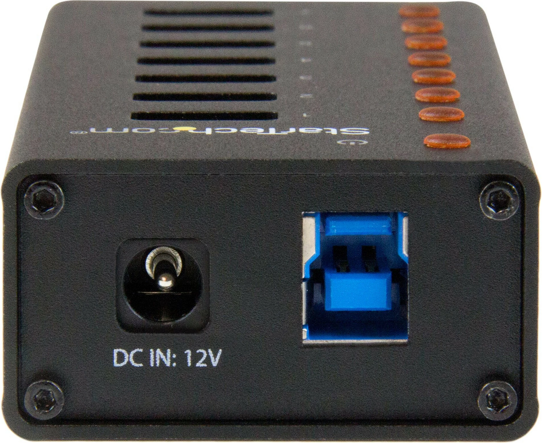 USB Hub StarTech ST7300U3M, 7-Port USB 3.2 Gen 1 (5Gbps), me adapter rryme, montim në mur/tavolinë, i zi