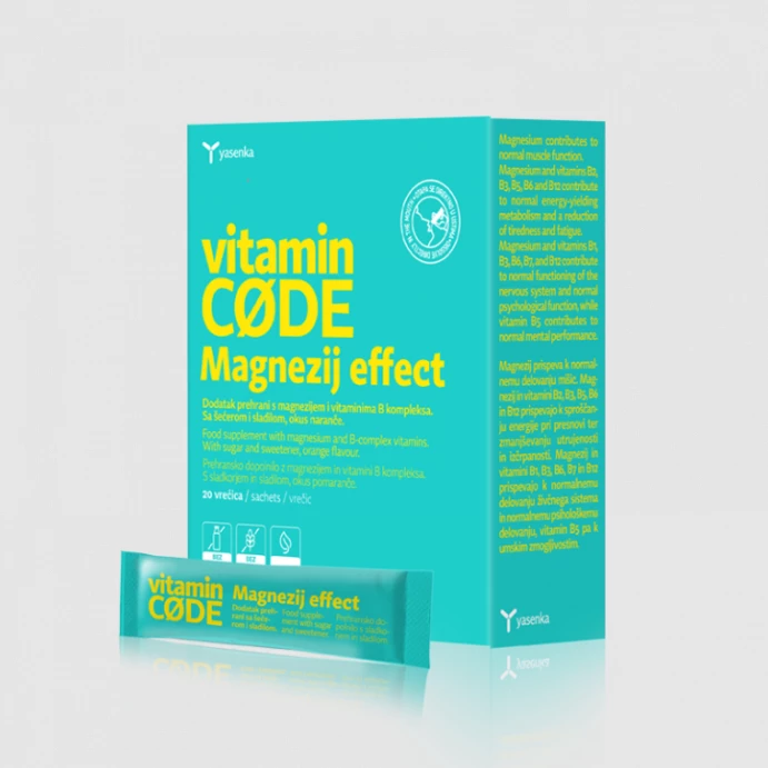Suplement ushqimor Yasenka Vitamin CODE Magnezij Effect