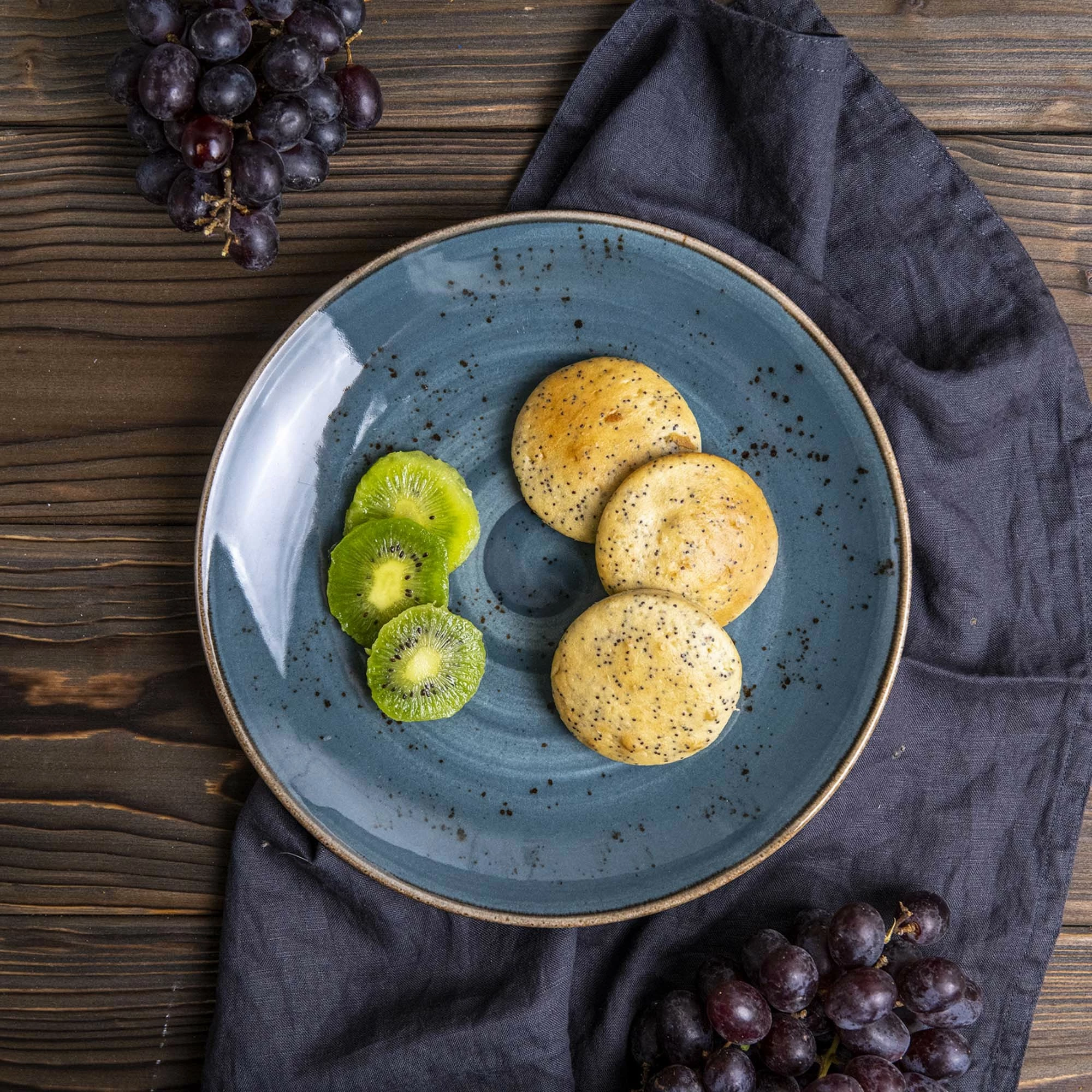 Tas coupe Fine Dine Arando 250 mm porcelan, gri, set 6 copë