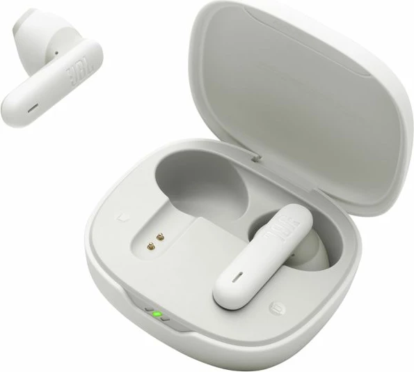 Kufje JBL Wave Flex 2, Bluetooth 5.3, driver 12 mm, 40 orë me kuti karikimi, IP54, të bardha