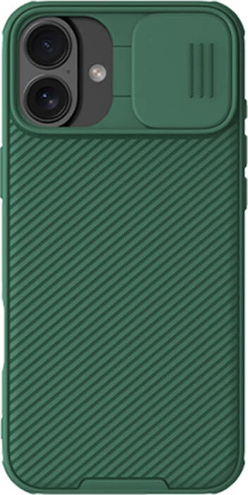 Mbështjellës Nillkin CamShield Pro për iPhone 16, i gjelbër