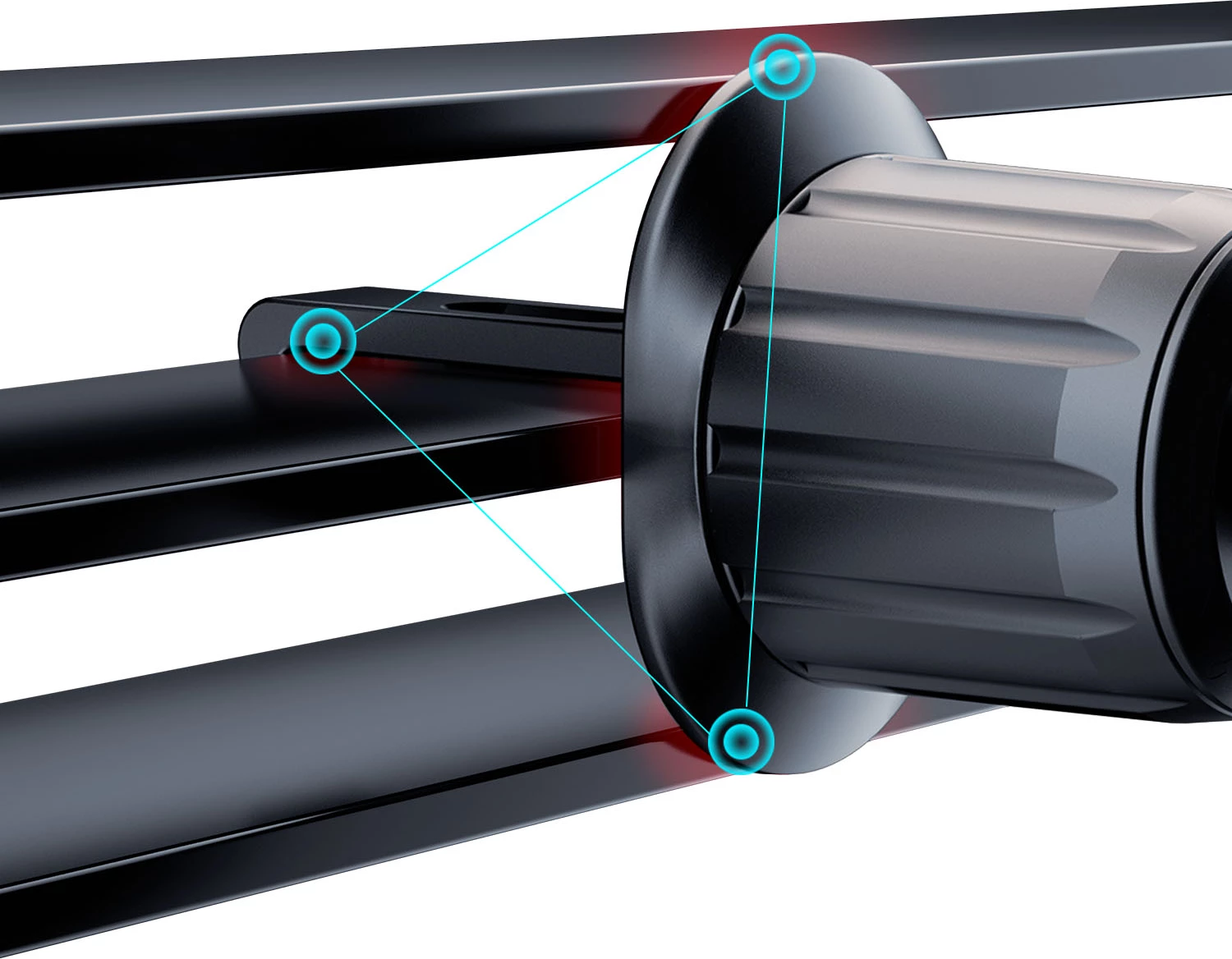 Mbështjellës telefoni për veturë Dudao F5Pro, për grilë ajrimi, i zi