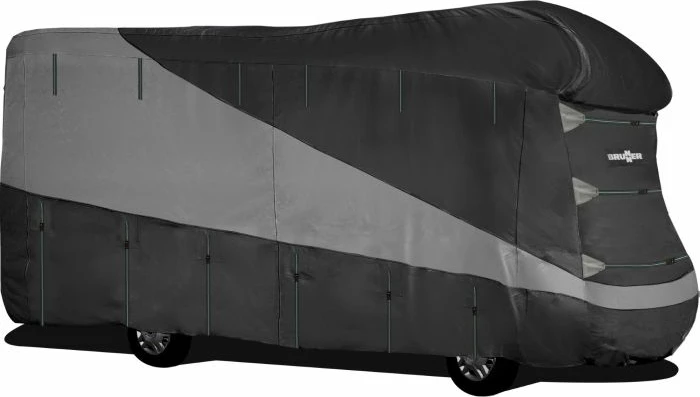 Mbulesë mbrojtëse për motorhome BRUNNER Design 12M 600-650cm 7241542N, me çantë ruajtjeje, gri e çelët