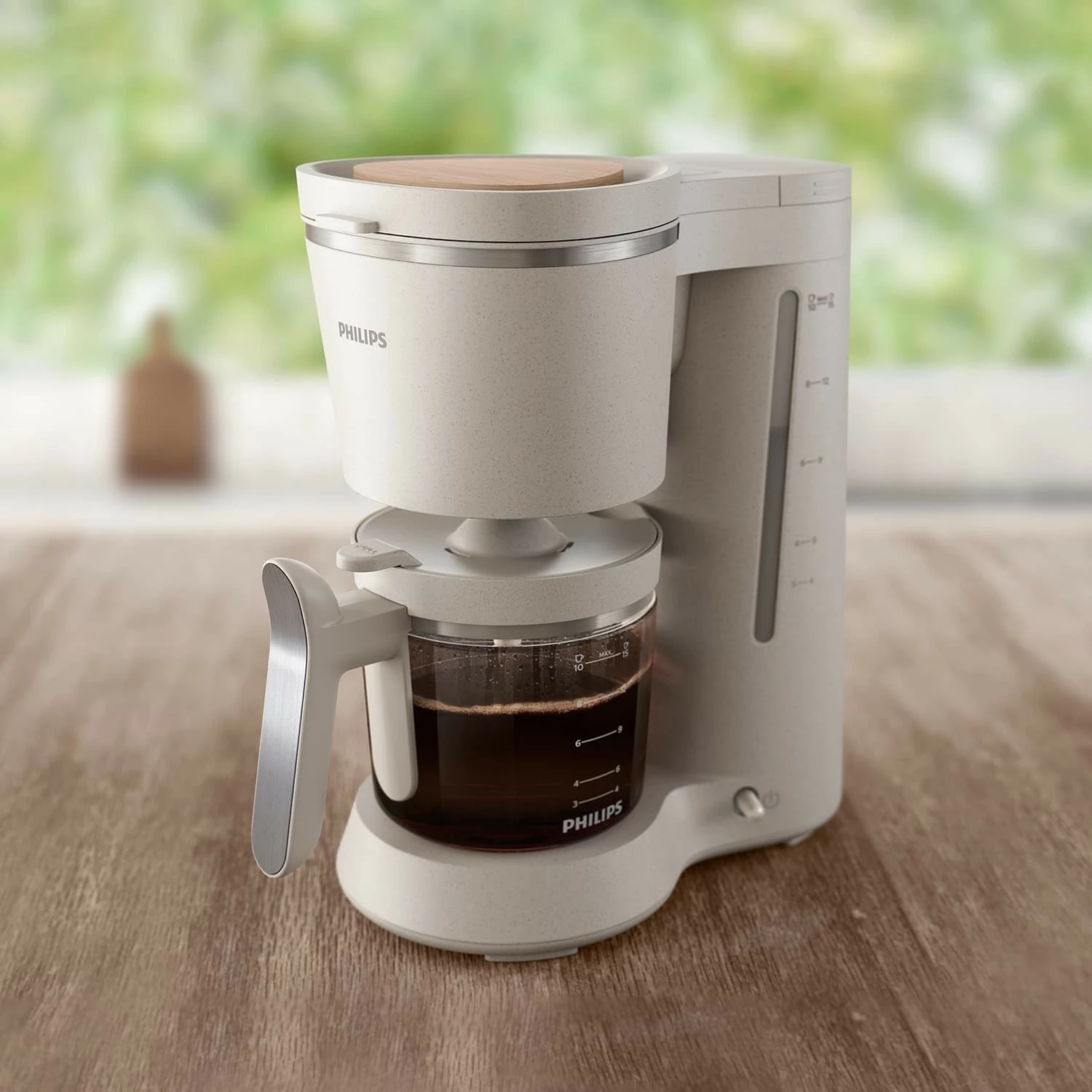 Makinë kafeje Philips HD5120/00, 1.2 L (deri 15 filxhana), Eco Conscious Edition, e bardhë [Ngjyra: E bardhë]