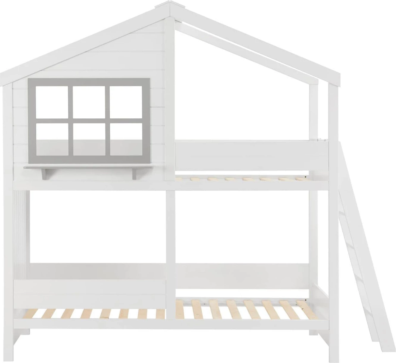 Krevet marinari për fëmijë Montessori Combo, dru i bardhë, FH707.03, 200x90cm