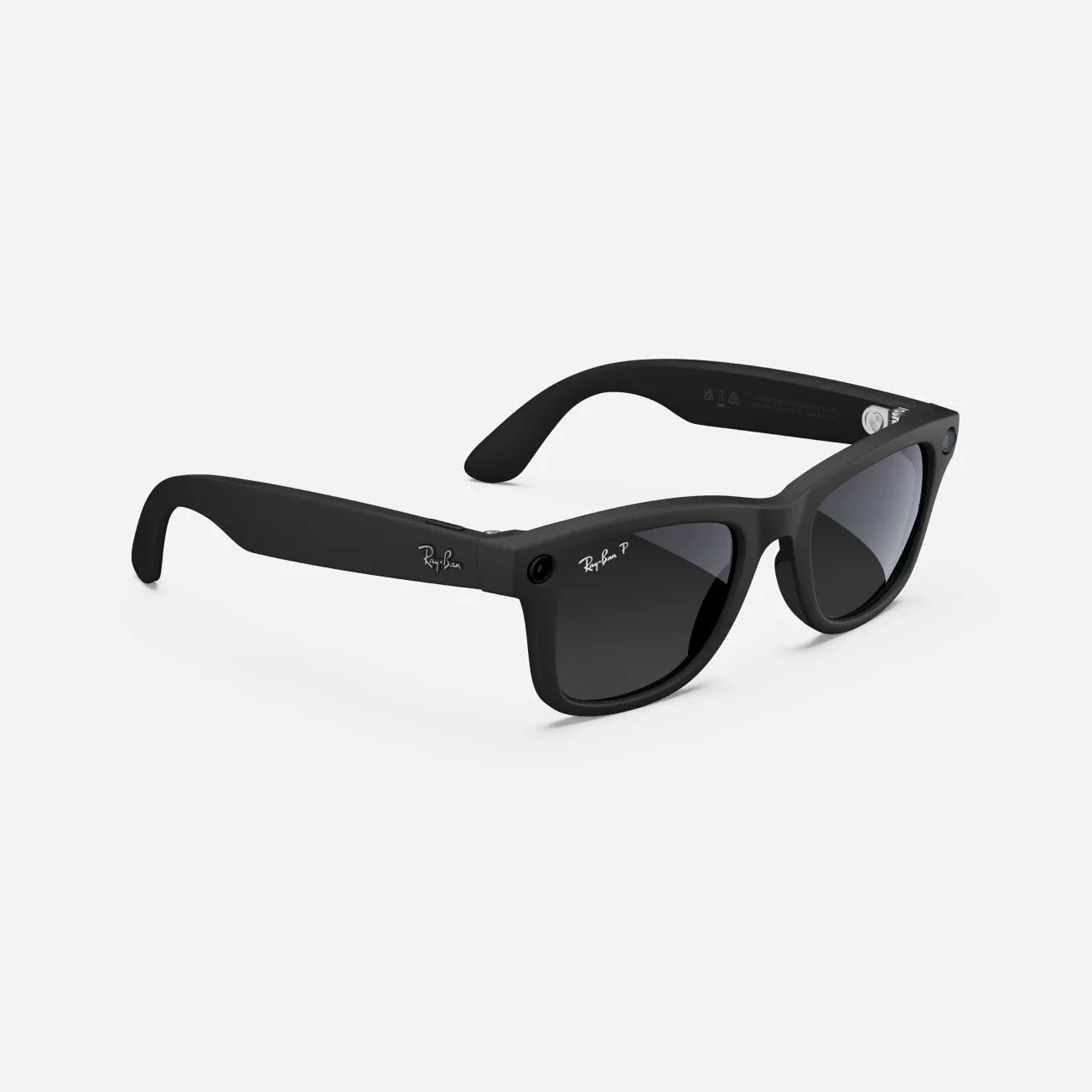 Syze dielli smart Ray-Ban Meta Wayfarer RW4008 601ST353, 32GB, kamerë 12MP, polarizuese UV400, me kasë karikimi + leckë, zezë mat/grafit