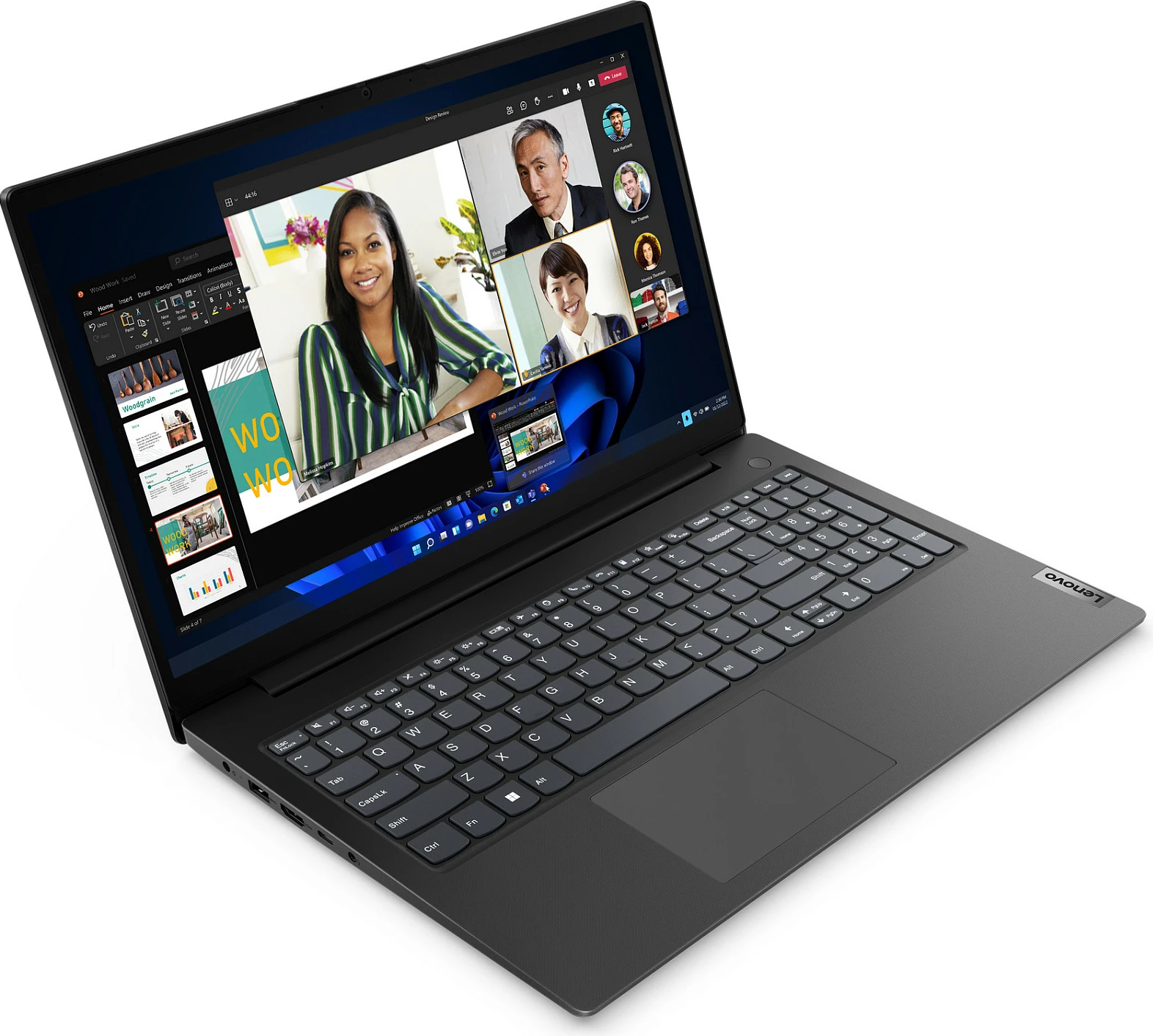 Laptop Lenovo V15 G4, Ryzen 5 7520U, 8GB RAM, 256GB SSD, 15.6" FHD, Windows 11 Pro, Business Black