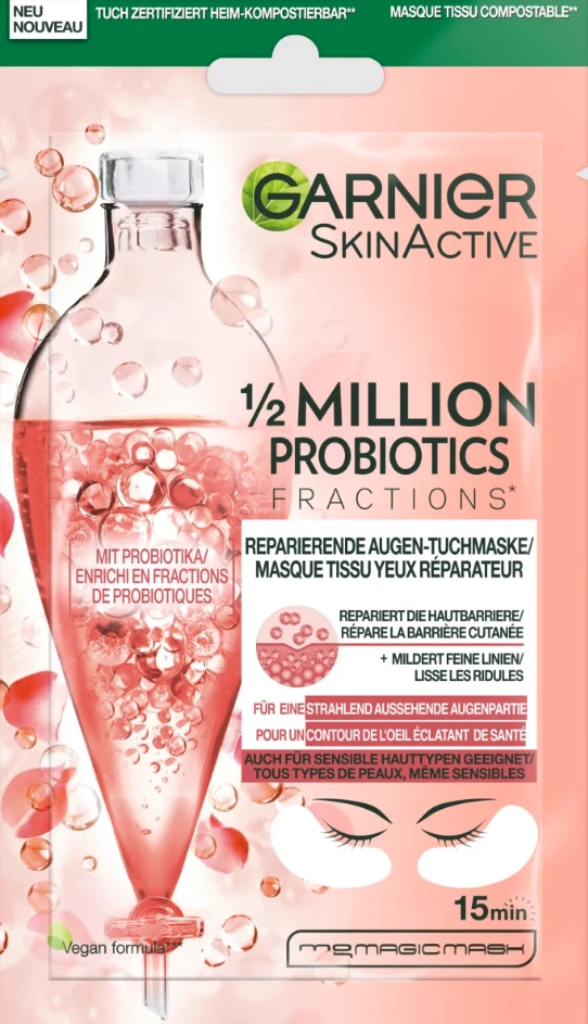 Maskë për sytë Garnier Skin Naturals Probiotic Fractions, 6 gr