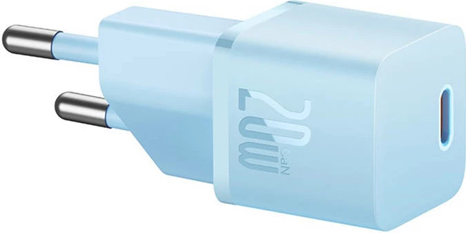 Karikues muri mini Baseus GaN5 20W USB-C, CCGN050103, blu