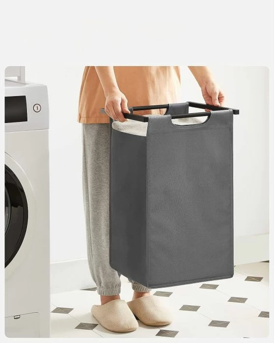 Shportë rrobash VASAGLE BLH201G01, 2 ndarje 92 L, me raft, e zezë