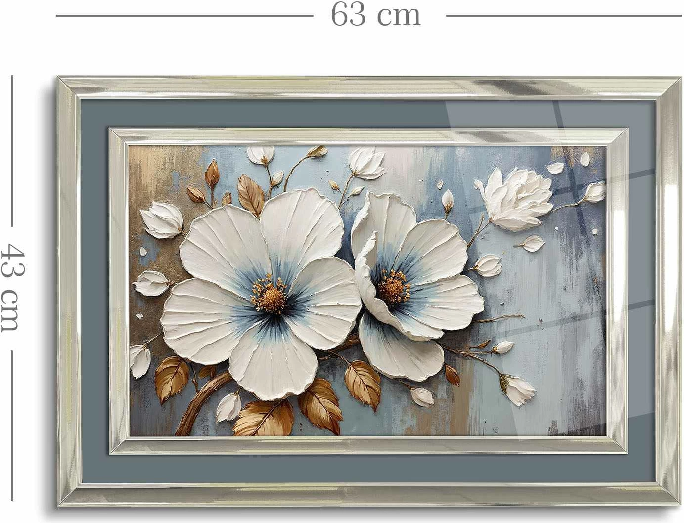 Pikturë dekorative me kornizë, Wallity, 4363Kromgumusct - 019, shumëngjyrëshe, 43x65cm