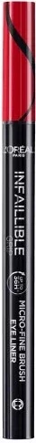 Penel për sy, L'Oreal Infaillible Grip, Micro-Fine Brush Eye Liner, 01 Obsidian Black, 0.4 g