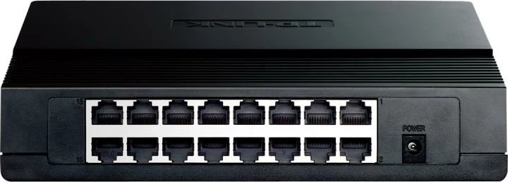 Switch, TP-Link, TL-SF1016D, 16 porta 10/100 Mbps Fast Ethernet, desktop, e zezë