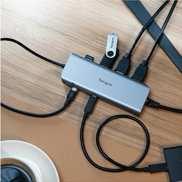 Docking station USB-C Targus Dual HDMI 4K, 140W PD, Gri