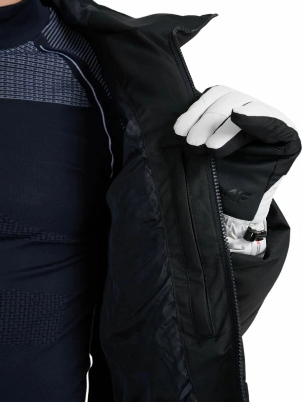 Jakne ski për meshkuj 4f, e zezë