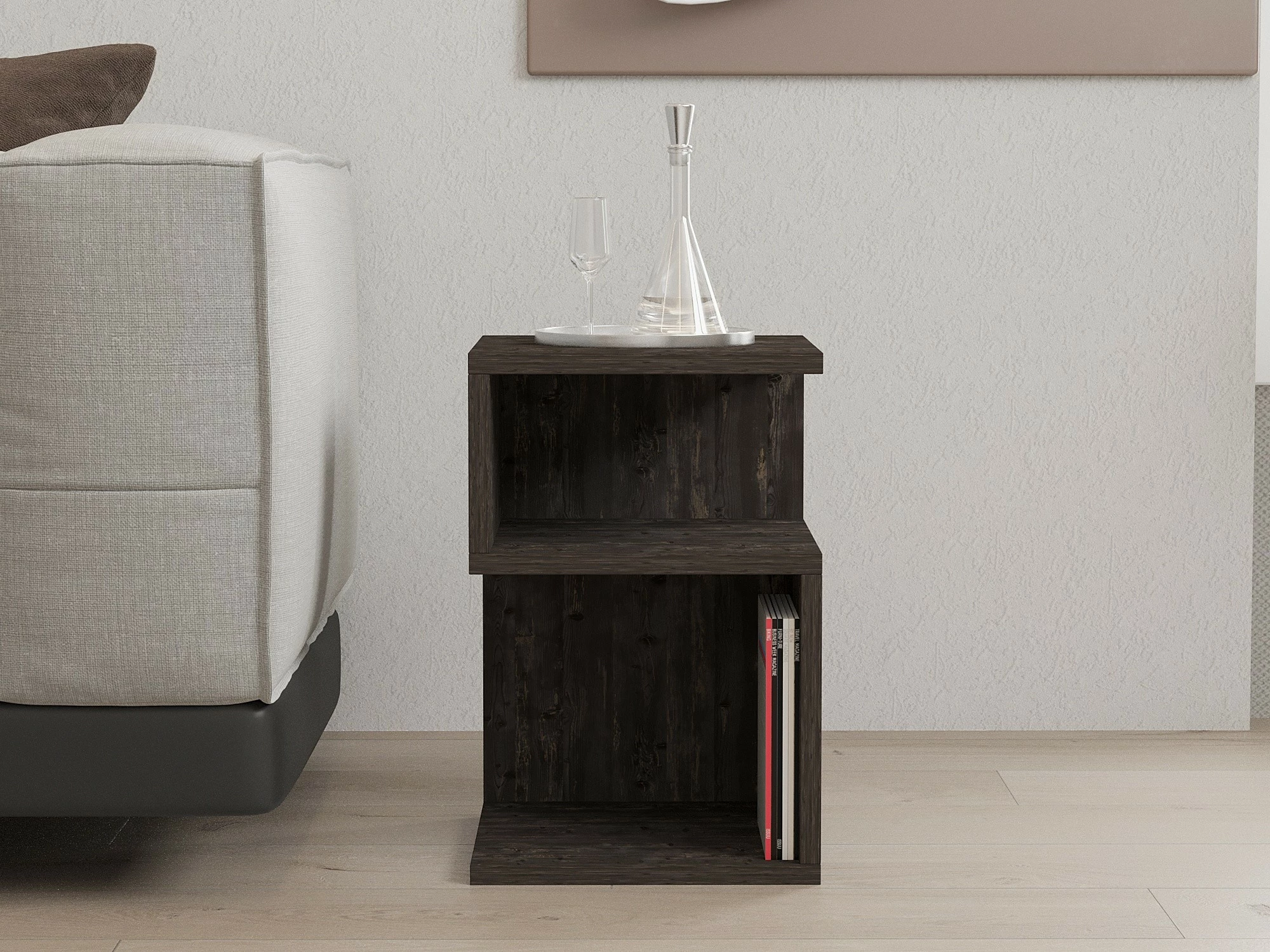 Tavolinë anësore Hanah Home, Carol, antracit