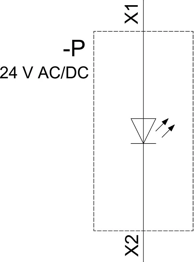 Modul LED Siemens 3SU14011BB601AA0, 24V AC/DC, LED e bardhë