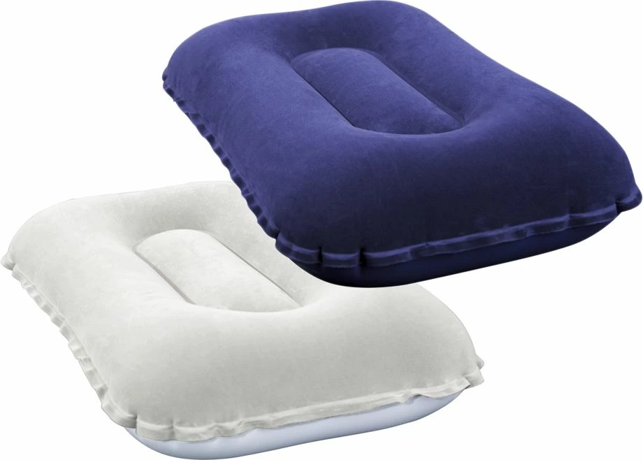 Jastëk udhëtimi Bestway 67121 42x26x10 cm, velur, me fryrje, navy, me patch riparimi