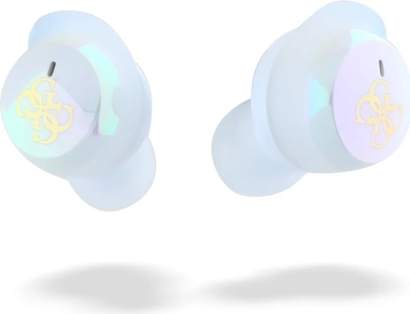 Kufje Bluetooth Guess GUTWSJ144ESH TWS me stacion dokimi, të bardha