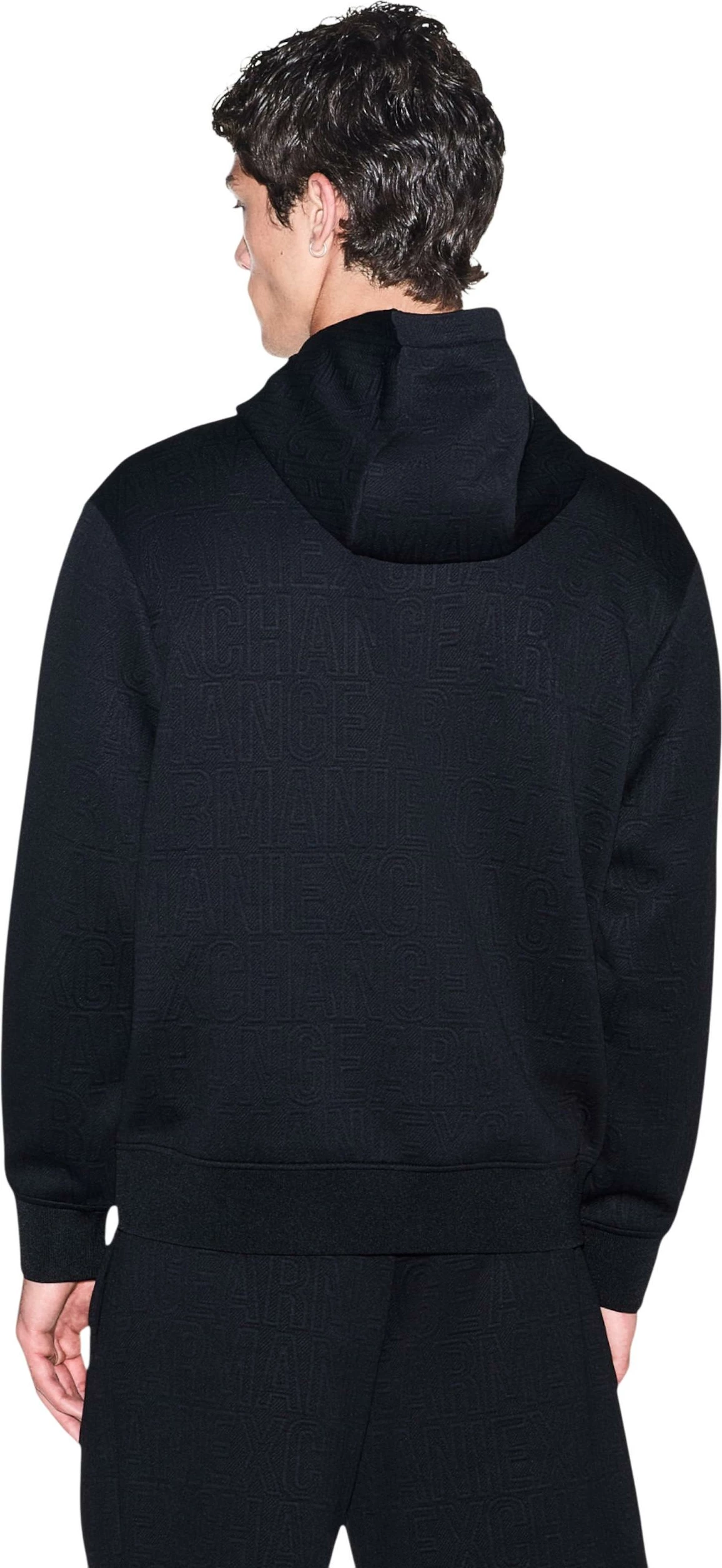 Duks me kapuç për meshkuj Armani Exchange XM002906, i zi [Madhësia: M]
