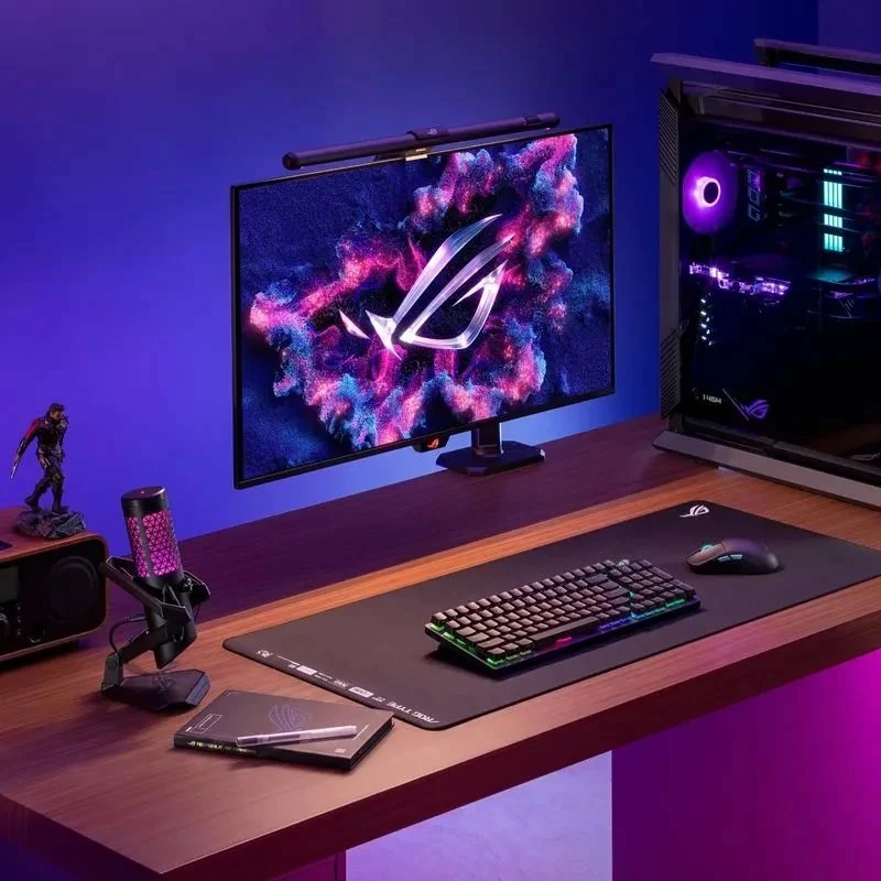 Dritë bar LED për monitor Asus ROG Aura ALB01, Aura RGB, 2700K-6500K, e zezë/kuqe