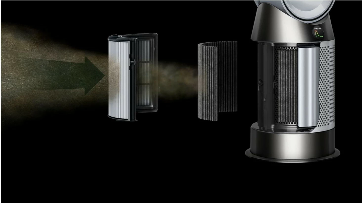 Purifikator ajri, ngrohës dhe ventilator Dyson Purifier Hot+Cool HP1, silver