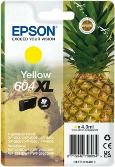 patron boje, Epson, 604 XL C13T10H44010, 4 ml, e verdhë