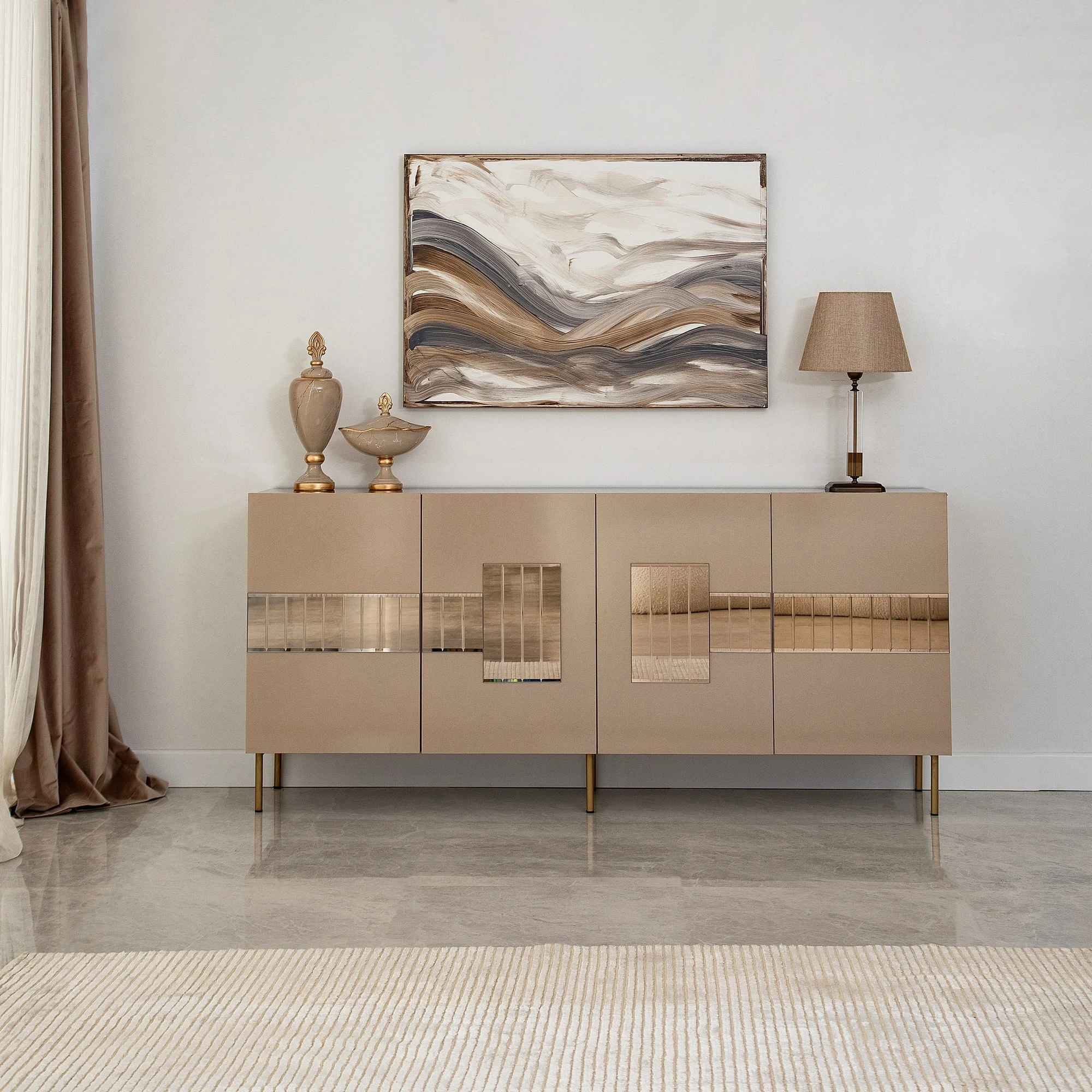 Konsol Skye Decor, Paris, bronz dhe ar