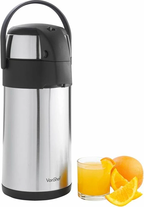 Termos Vonshef 1507176 3L inox, argjend/e zezë