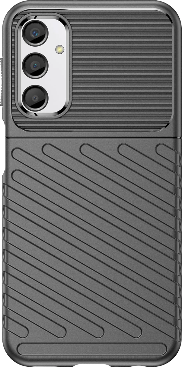 Mbështjellës Hurtel Thunder Case për Samsung Galaxy M34, TPU, zi