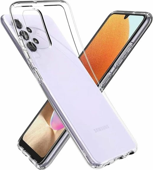 Mbështjellës Spigen Liquid Crystal për Samsung Galaxy A32/A325 LTE, transparent