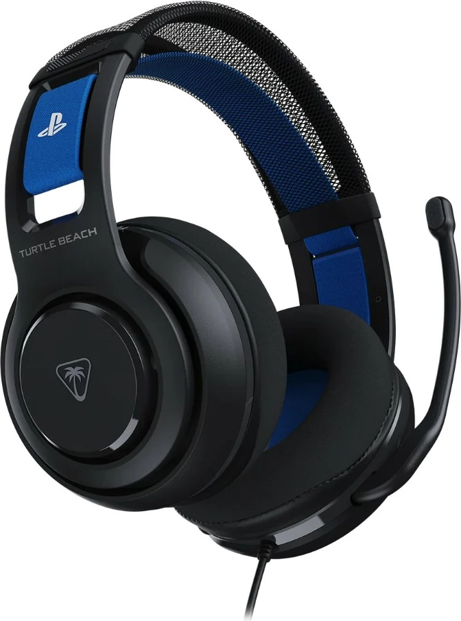 Kufje gaming Turtle Beach Atlas 200 PS, me kabllo 3.5 mm, 50 mm, mikrofon flip-to-mute, të zeza