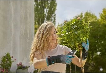 Doreza kopshtarie Gardena Rosenhandschuh, L, e zezë/blu/gri