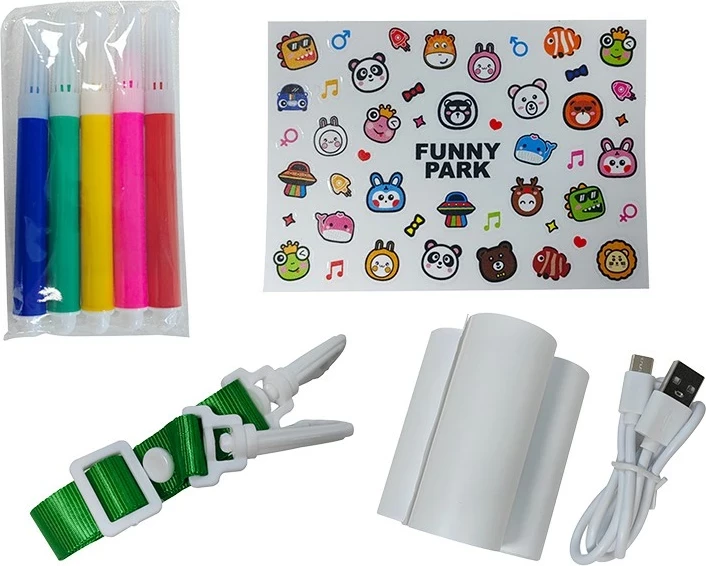 Aparat fotografik Tracer DinoCam, 48MP, printim i menjëhershëm, 13 aksesorë, bardhë