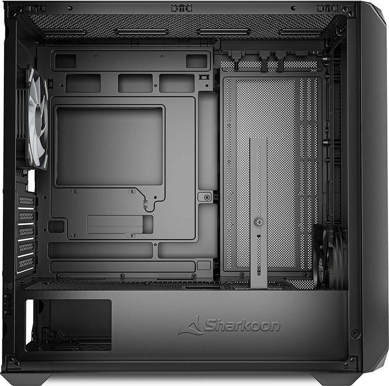Kasë Sharkoon MK2 RGB Micro-ATX, xham i temperuar, e zezë
