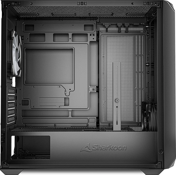 Kasë Sharkoon MK2 RGB Micro-ATX, xham i temperuar, e zezë
