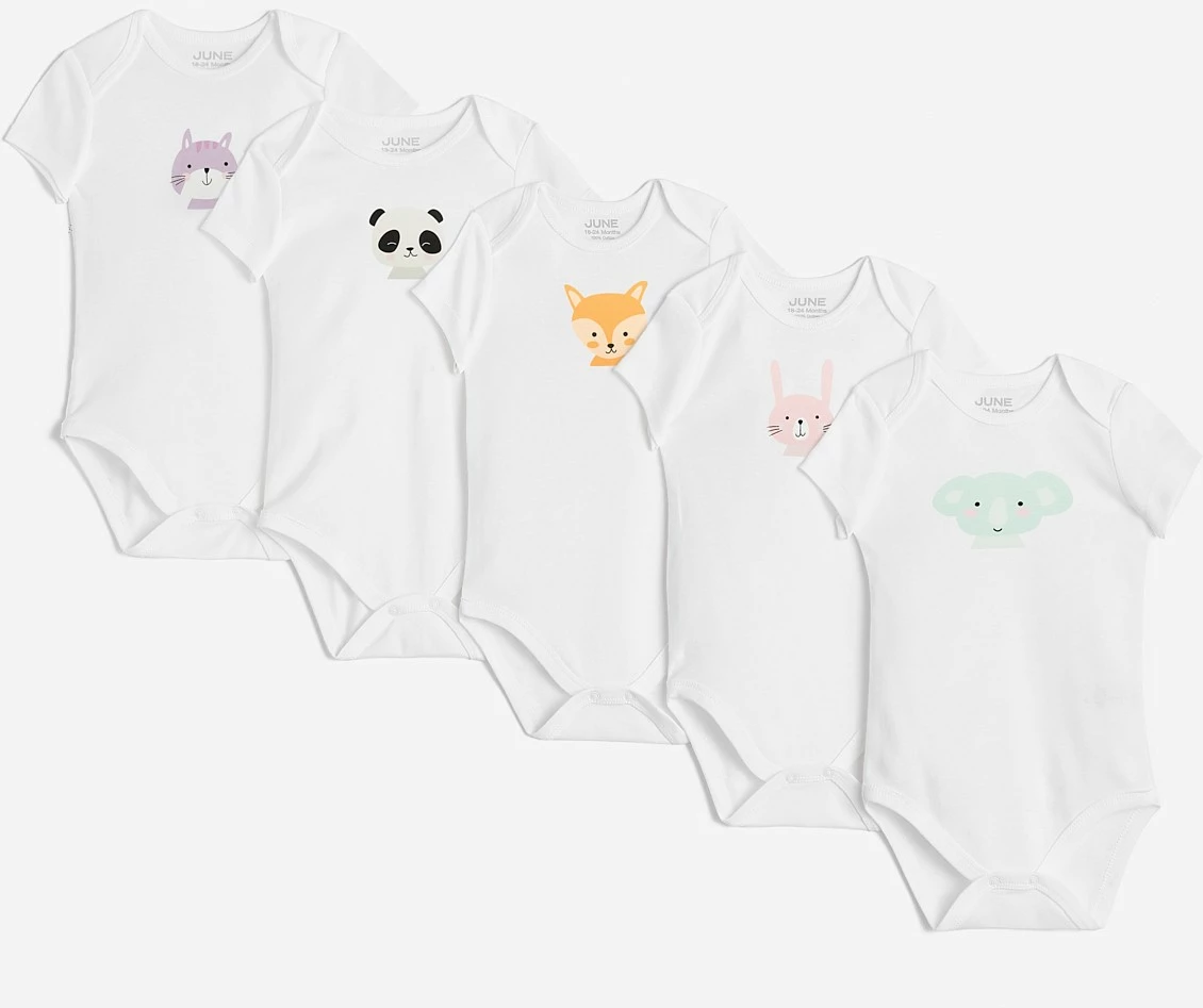 Badi për bebe June, të bardha