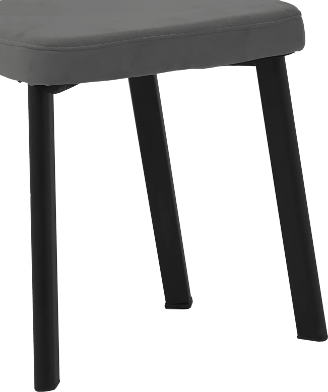 Karrige Joley kadife e zezë e errët-metal i zi 45x39x86.5cm