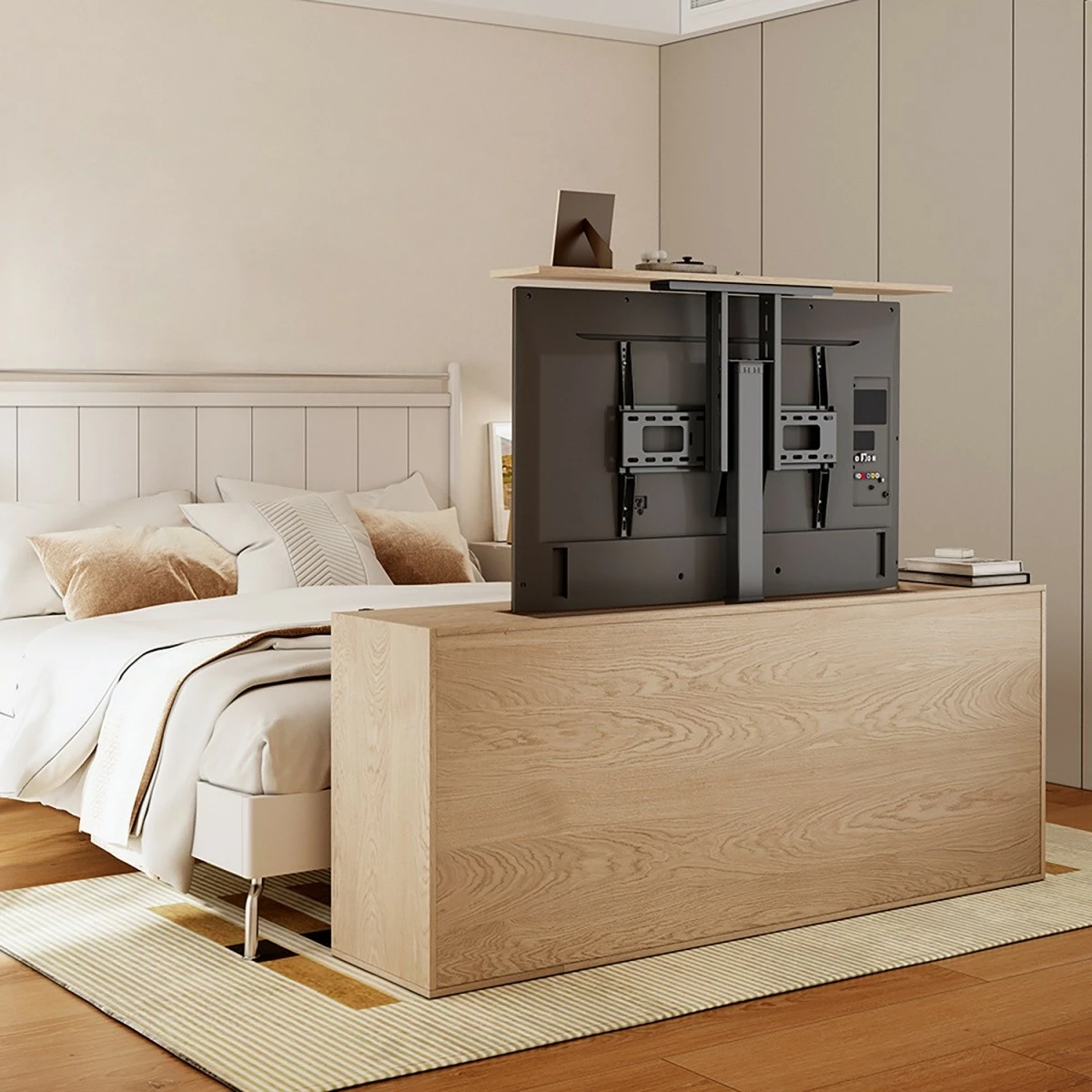 Mbajtës elektrik Maclean MC-866T për TV 37-80 inç, i zi