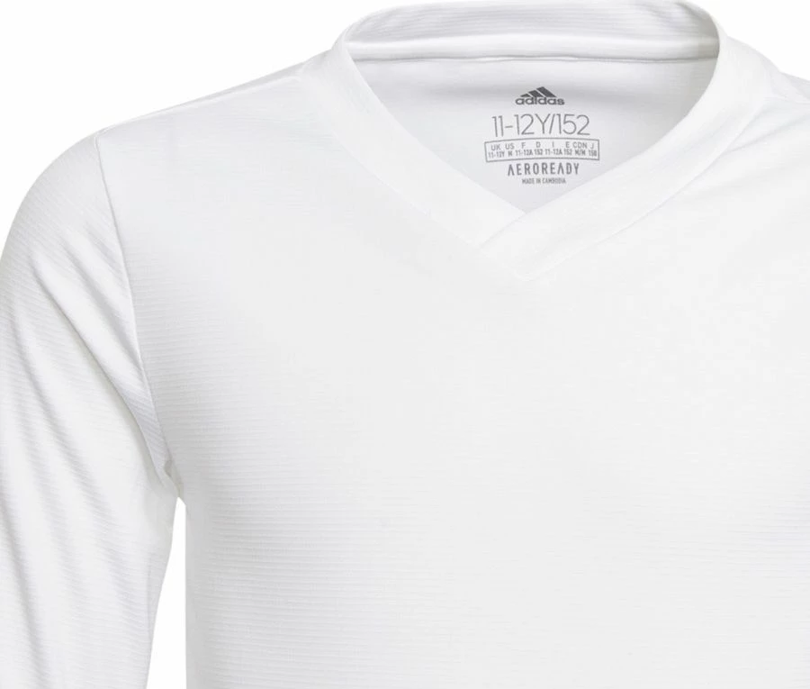 Bluze kompresioni Adidas TeamWear 2022, mëngë të gjata, madhësi 128, e bardhë