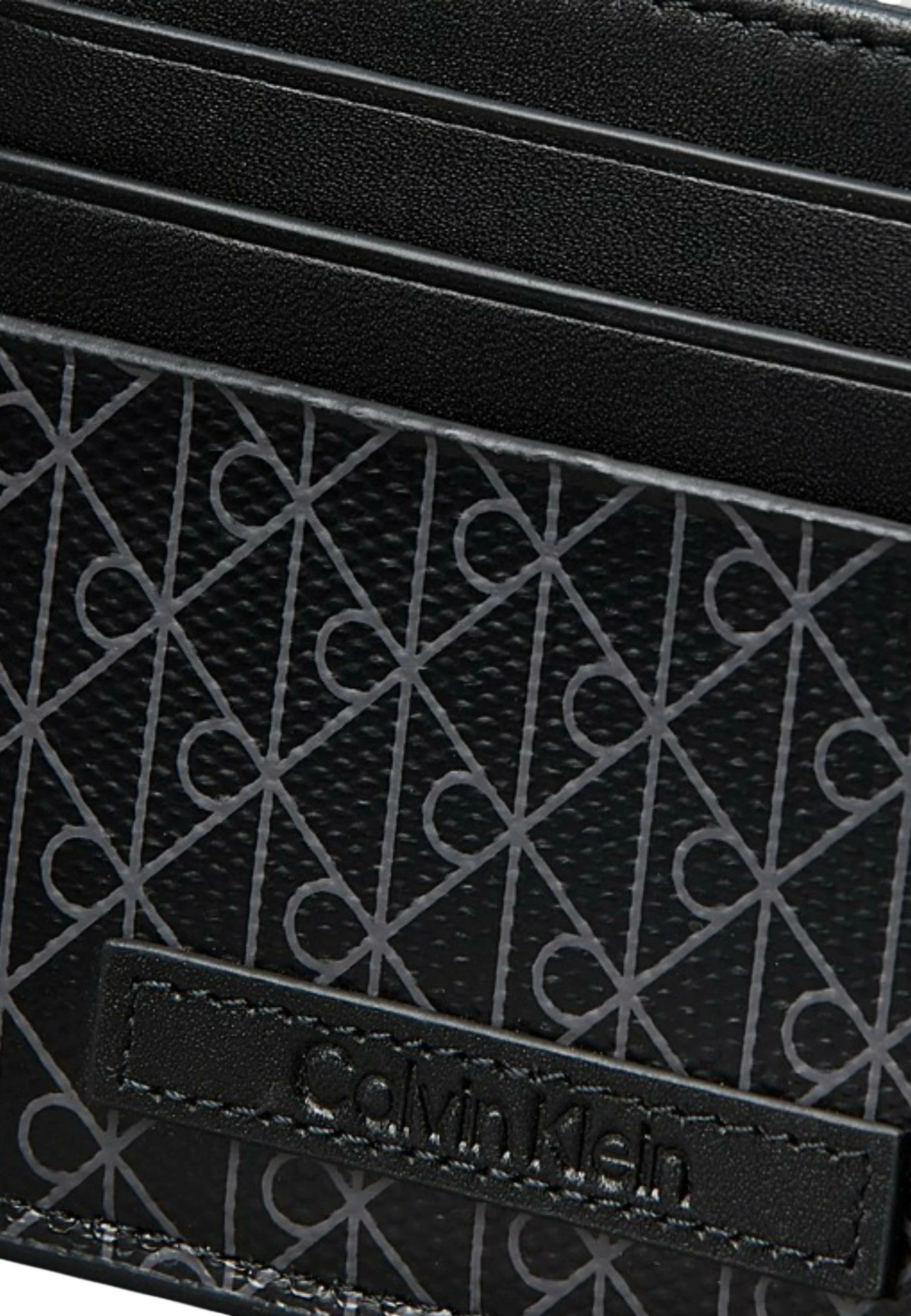 Mbajtëse kartash për meshkuj Calvin Klein LV04D1083G, e zezë