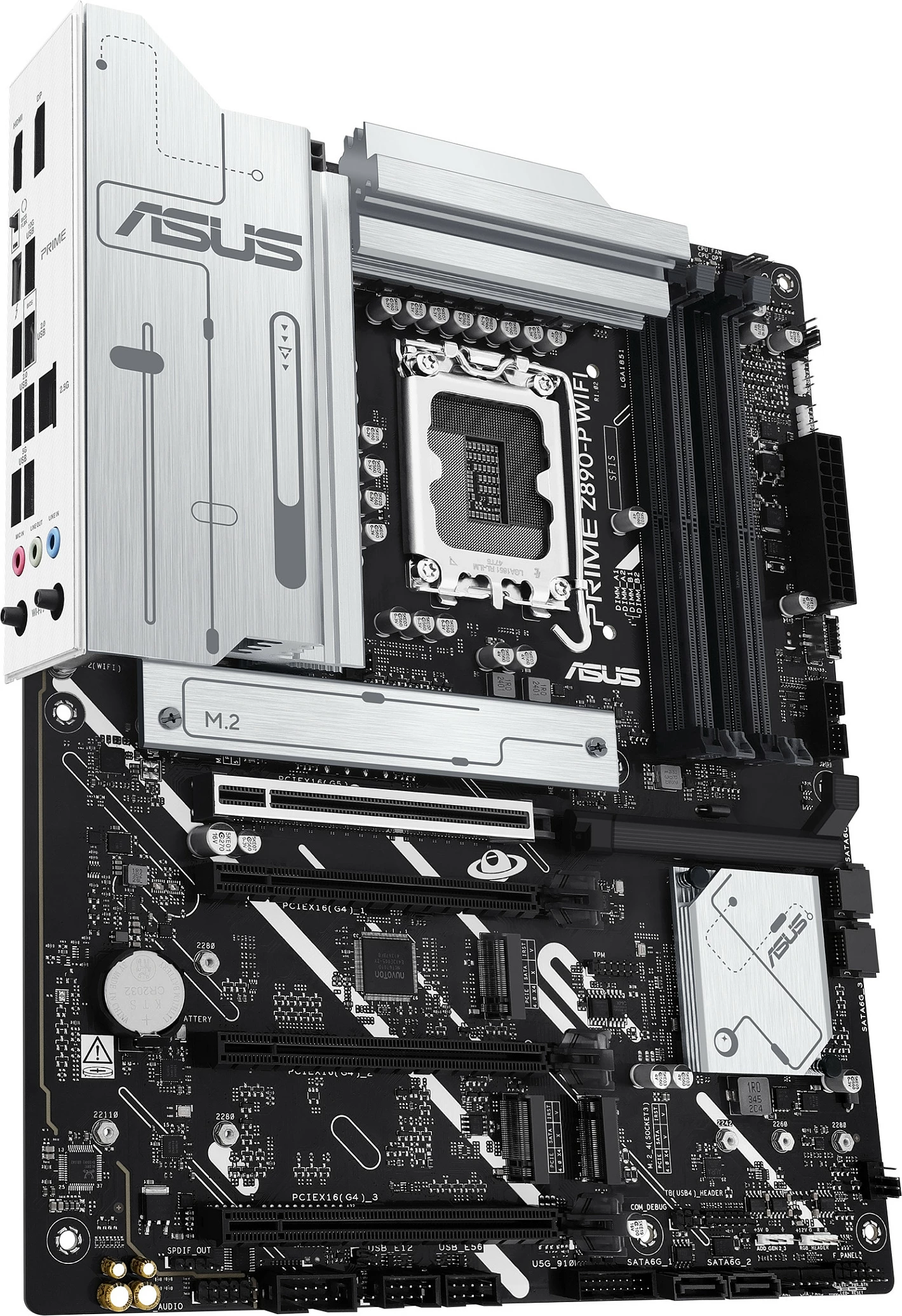 Pllakë amë ASUS PRIME Z890-P WIFI, Intel, LGA 1851, DDR5, 192 GB, e zezë