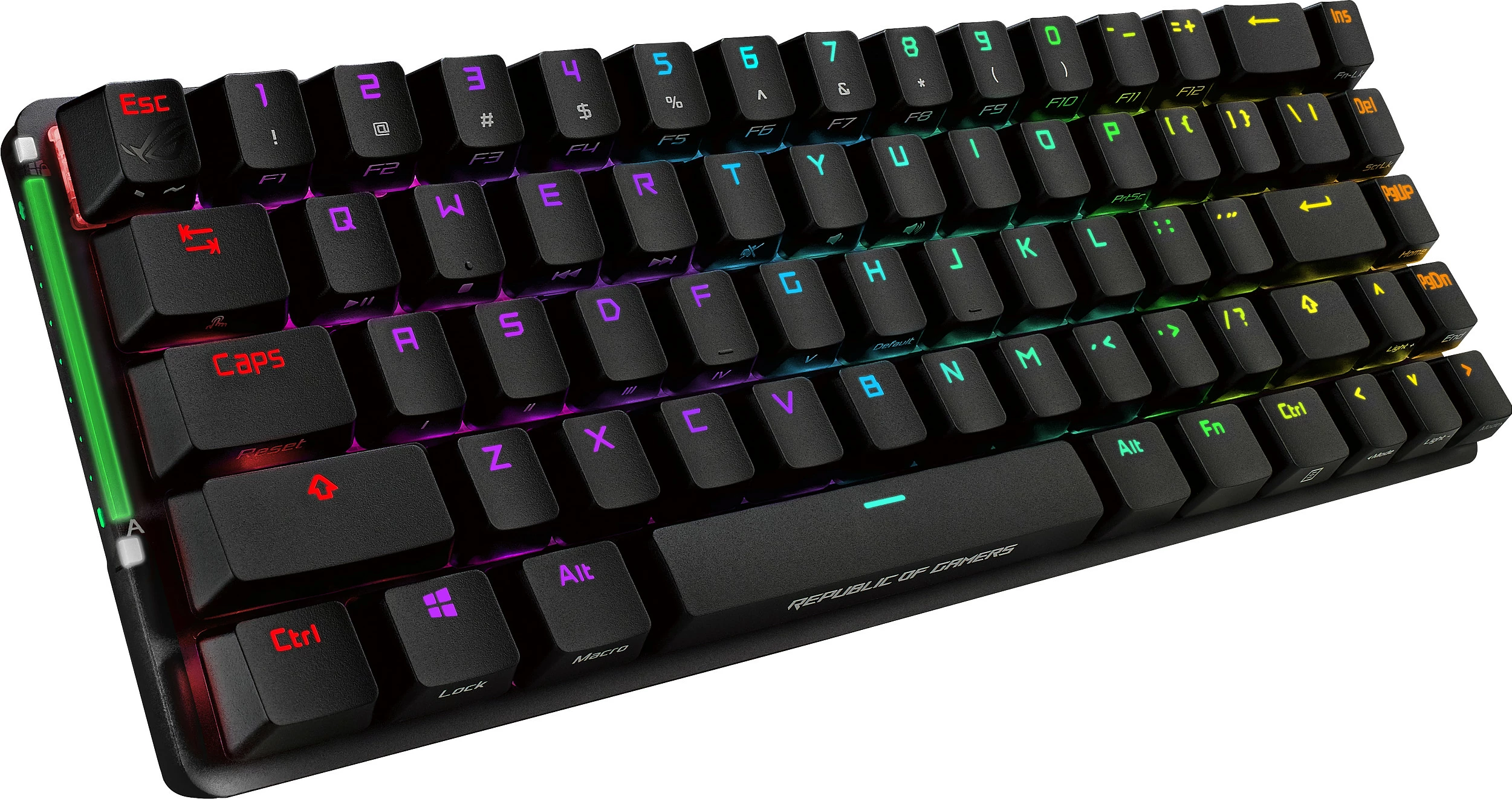 Tastierë gaming ASUS ROG Falchion NX, mekanike 65%, AZERTY FR, RGB, wireless/USB-C, e zezë