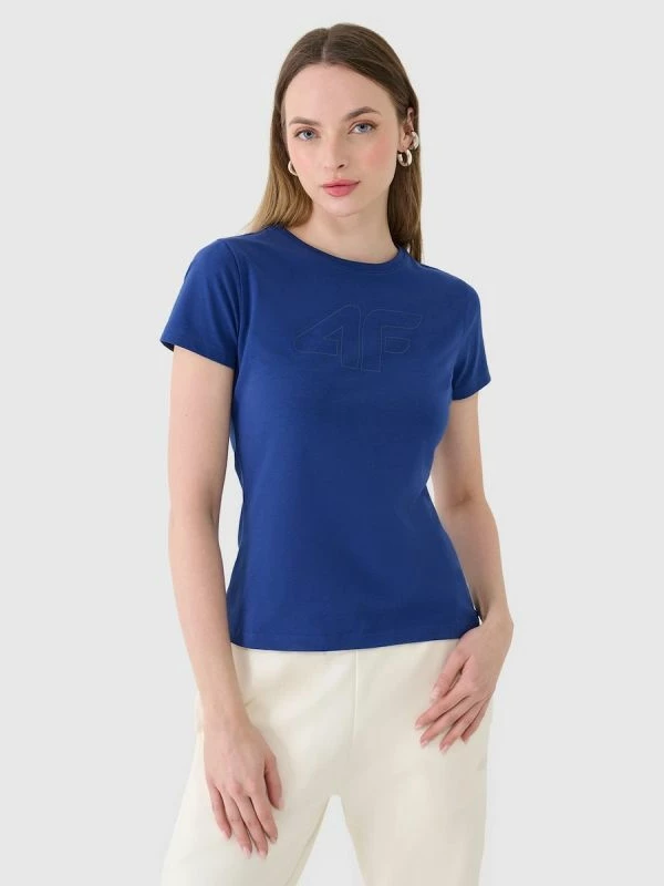 Maicë slim për femra 4F 4FWMM00TTSHF2674, me print