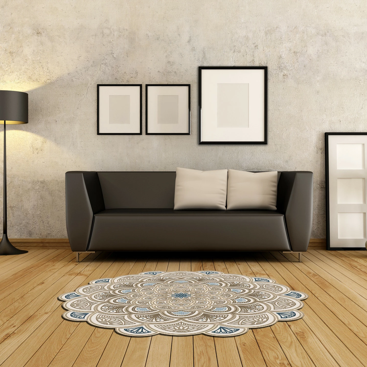 Qilim rrumbullak, ngjyrë krem, Conceptum Hypnose, 180 cm, Aln600156Kr18